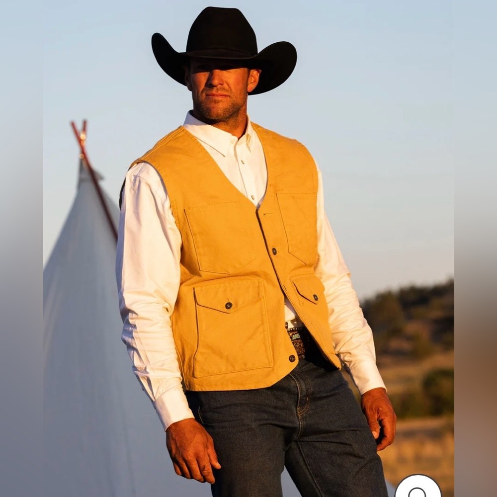 Schaefer Outfitter Mesquite Work Vest Style 318 Men’s L Cowboy Western
